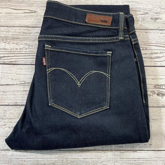 Levi's Women's Jeans Size 29 Blue Modern Rise Straight Leg Demi Curve Skinny - Picture 14 of 14